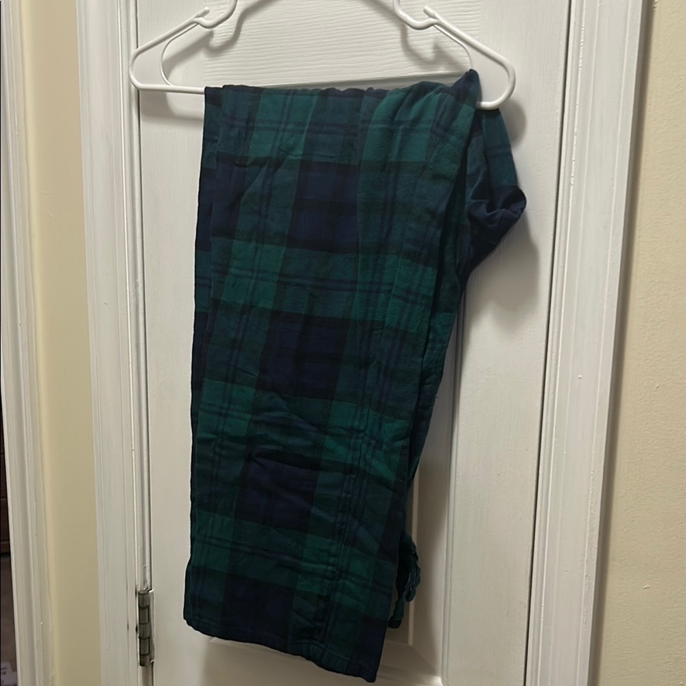Green and Blue Plaid PJ Pants